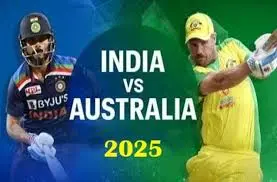 Wedstrijdscorekaart: India vs Australië in Cricket