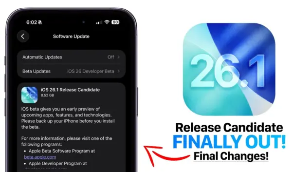 Wat is er nieuw in iOS 26.1?