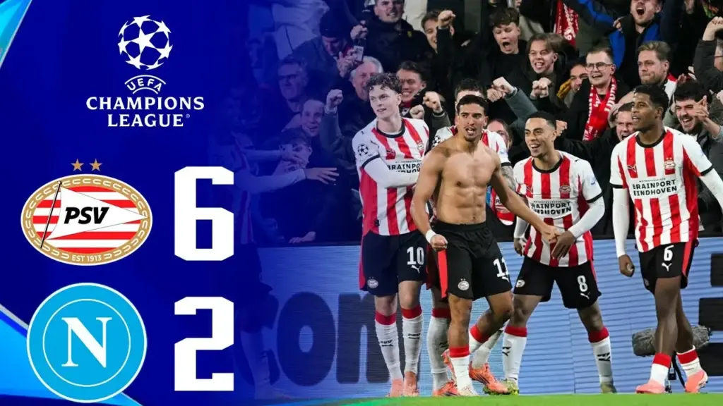 Samenvatting van de Wedstrijd PSV tegen Napoli