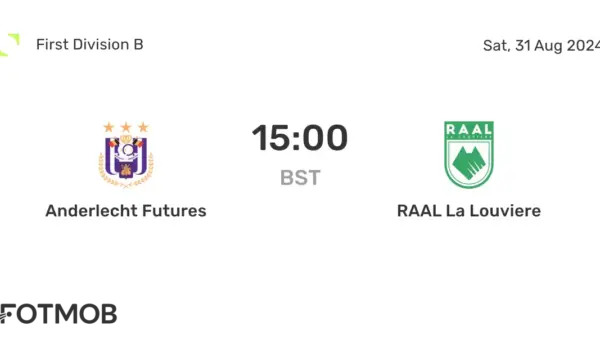 Anderlecht versus RAAL La Louvière: Een Cruciale Wedstrijd