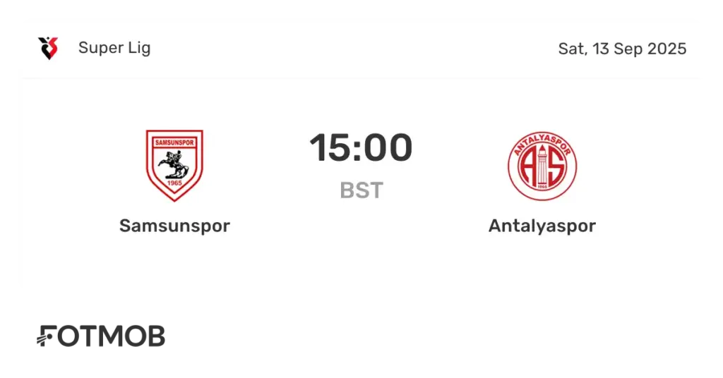 Antalyaspor vs. Samsunspor: Een Kritieke Match in de Competitie