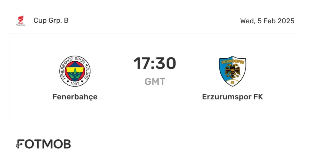 Fenerbahçe tegen Erzurumspor: Een Cruciale Ontmoeting