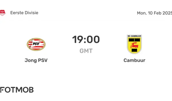 Jong PSV Tegen Cambuur: Een Spannende Clash