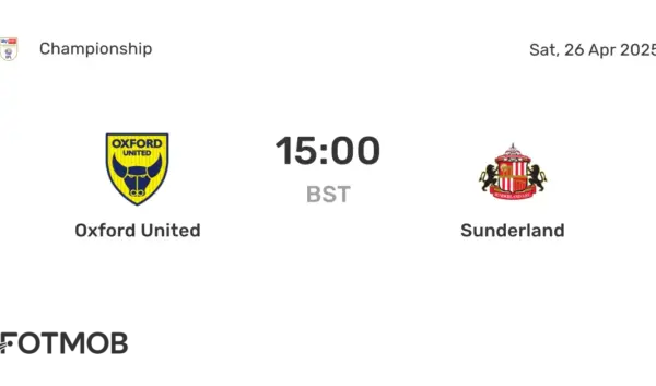 Oxford United vs Sunderland: Een Belangrijke Competitiewedstrijd
