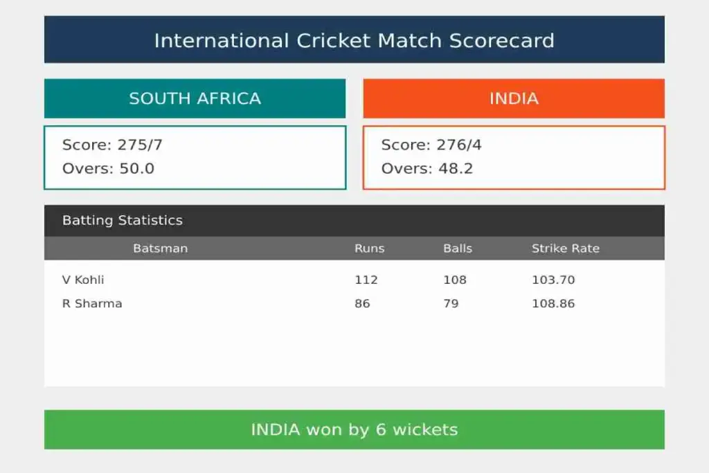 Standen van het Zuid-Afrikaans en Canadees cricketteam