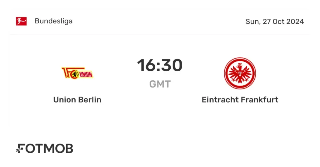 Union Berlin en Eintracht Frankfurt: Een Spannende Ontmoeting