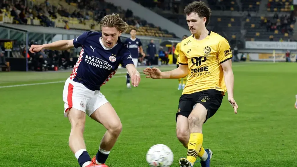 Jong PSV behaalt overwinning op Roda JC