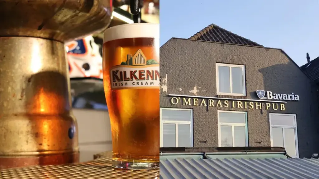 St patrick’s day: St. Patrick’s Day: Opening van O’Mearas Irish Pub in Helmond