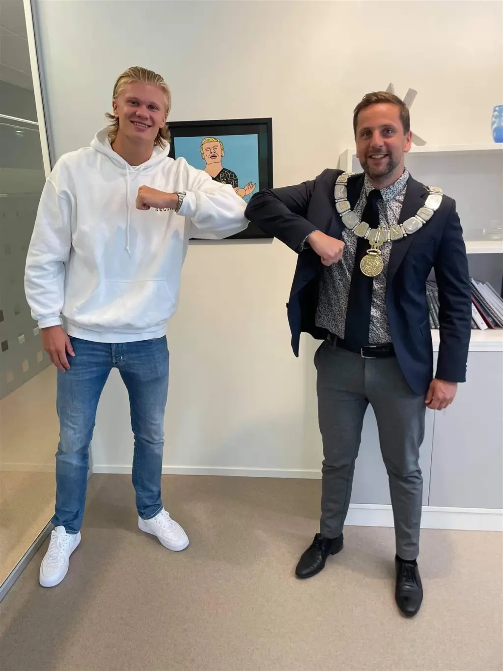 Viking: Erling Braut Haaland doneert uniek boek aan Time Municipality