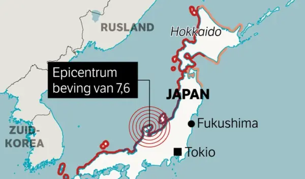 aardbeving japan — NL news