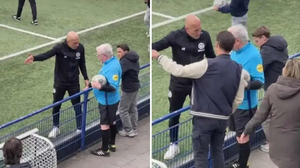 Arjen Robben in conflict met Wilfred Genee tijdens jeugdwedstrijd
