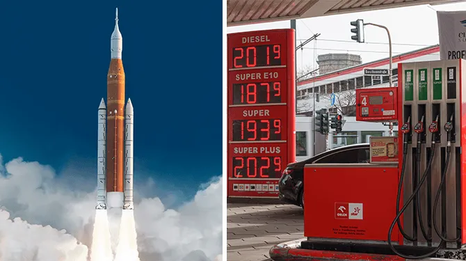 Brandstof: Artemis II tankt in Duitsland