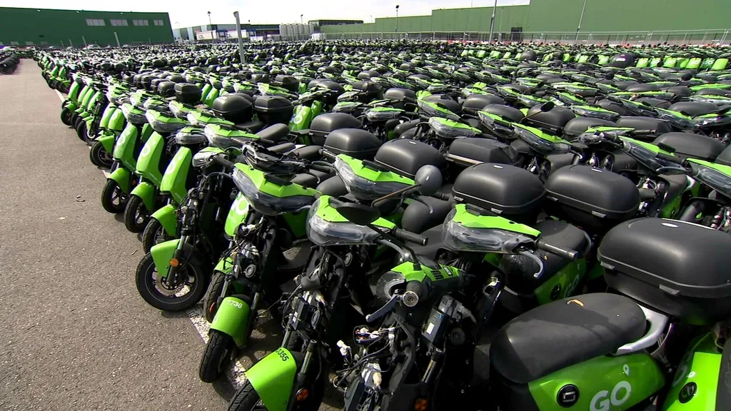 Go scooters veiling: duizenden deelscooters van Go Sharing in de aanbieding