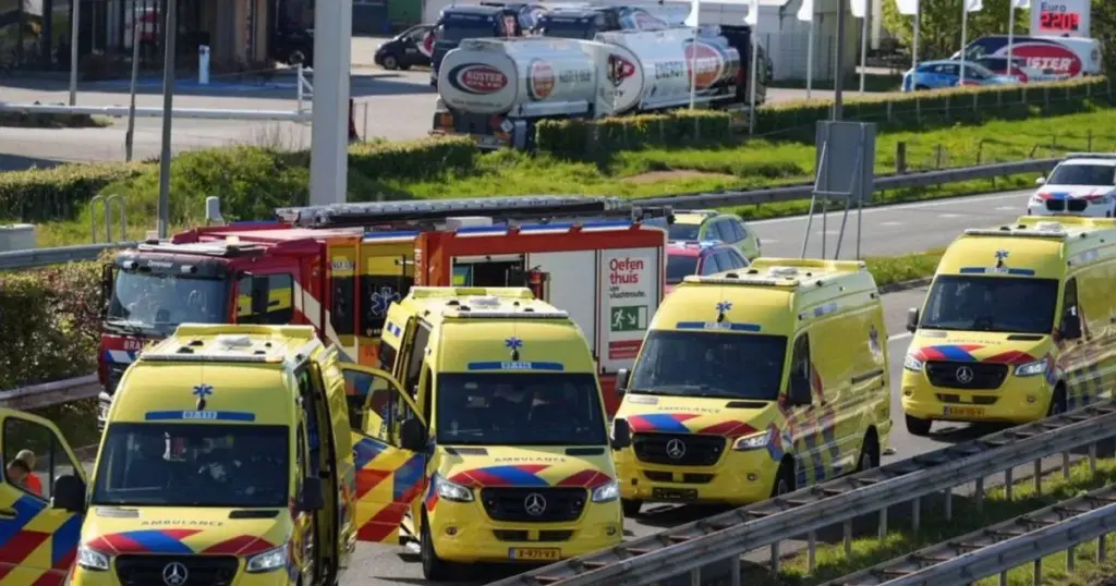 Kettingbotsing: Dodelijke op de A12