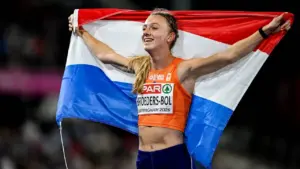Bronzen Broeders-Bol evenaart Nederlands record Van Langen • Discusgoud voor Van Klinken