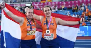 Van Klinken: tweede keer zilver bij kogelstoten fenomenaal knap