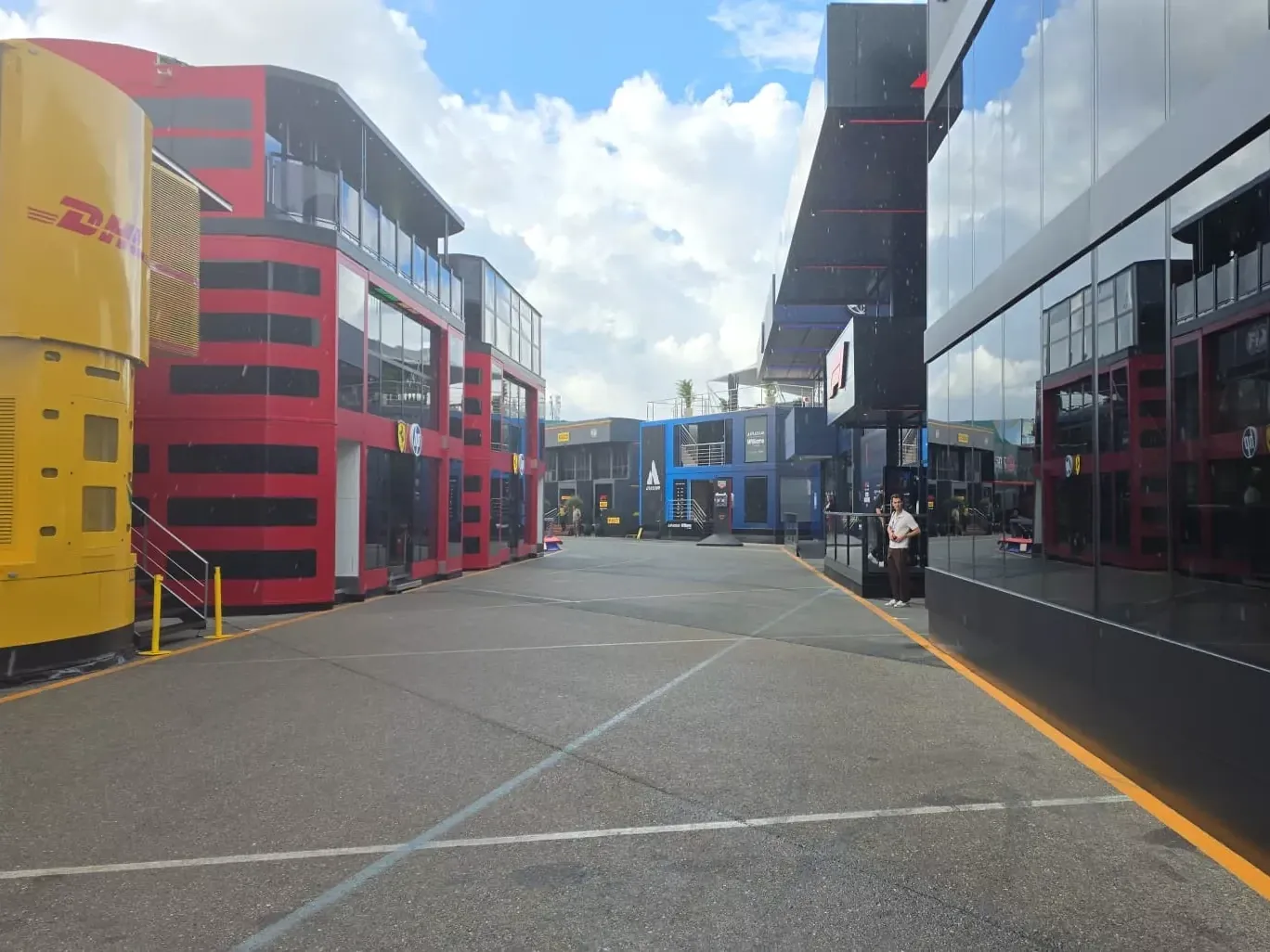 De paddock in Zandvoort