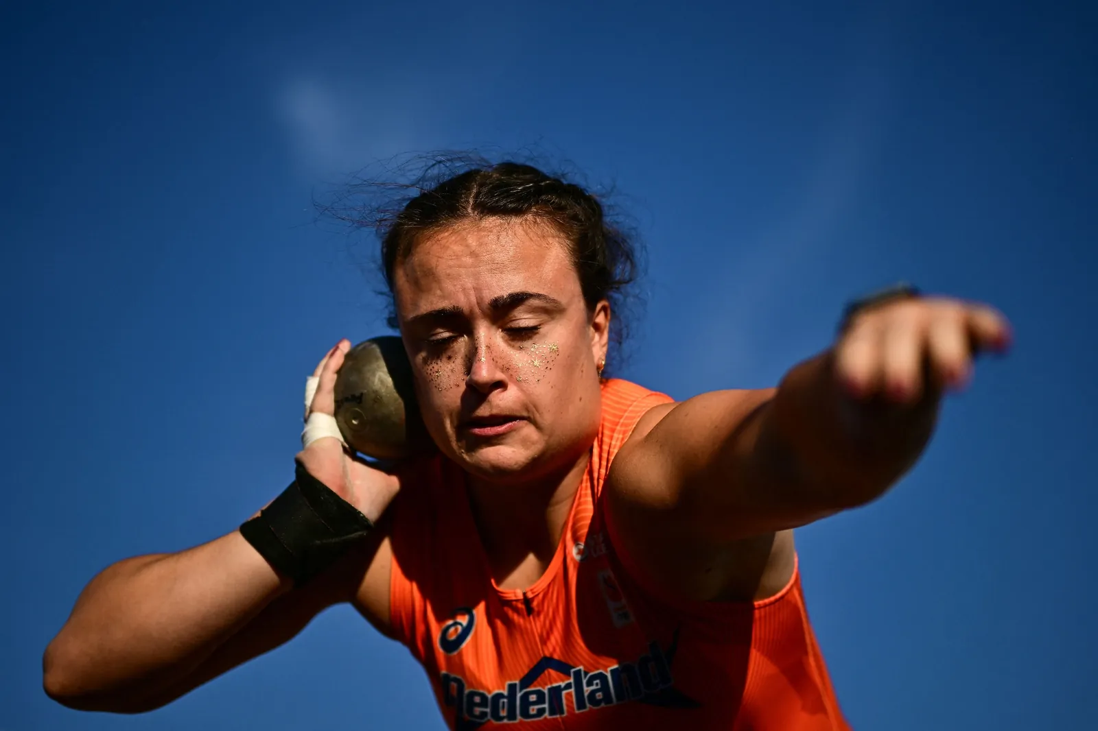 Van Klinken tijdens de EK-finale.BronBen Stansall / AFP