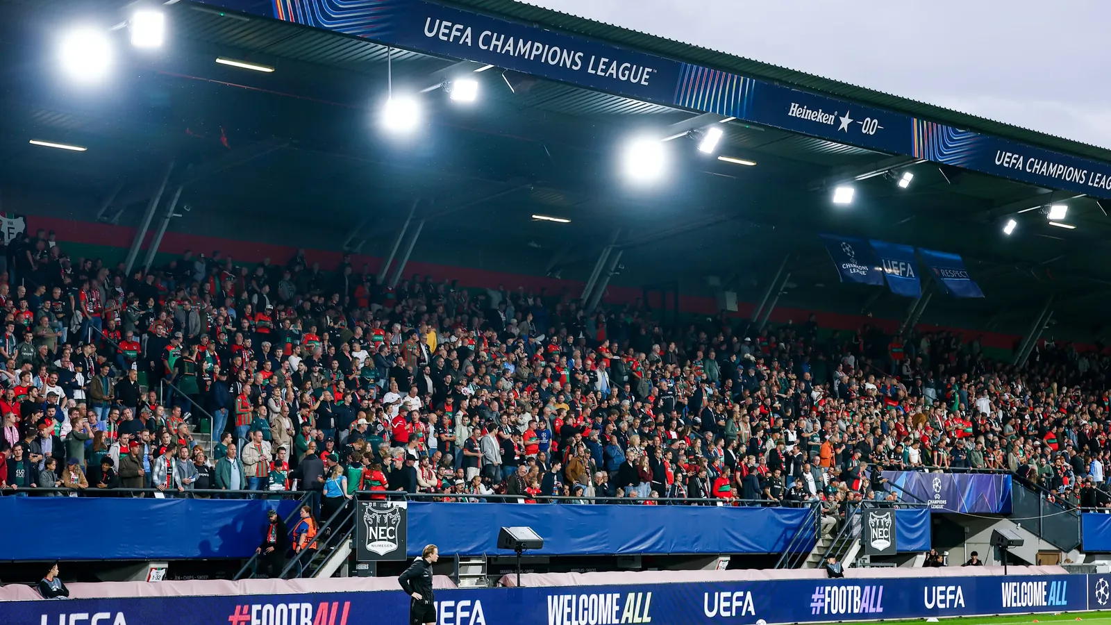 Champions League-vormgeving in het Goffertstadion