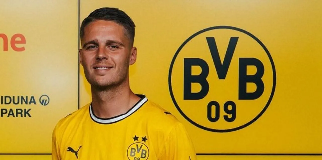 Joey Verman is gepresenteerd door Borussia Dortmund (foto: Borussia Dortmund).